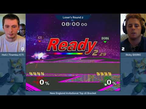 NE Melee Invitational 2018 - HoG | Tiramisu (Default Fox) vs. Ricky (Blue Fox) - SSBM LR2