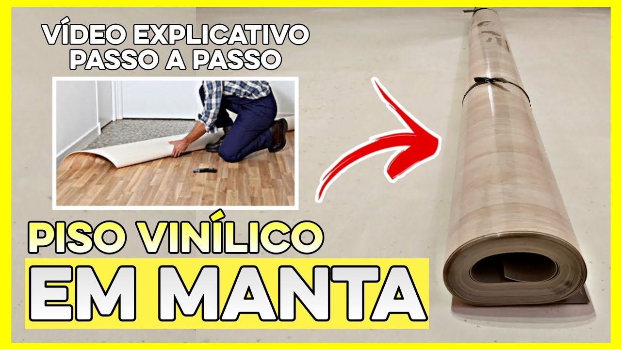 Piso vinilico em manta video explicativo passo a passo