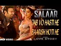 Salaar Item Song Baarish Hoti L Prabhash L Nora Fatehi L Shruti Hassan L Prashant Neel Salaar Song