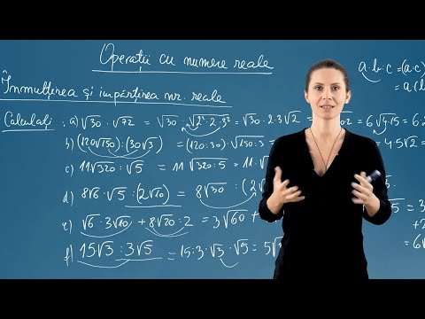 Înmulțirea și împărțirea numerelor reale - Clasa a VII-a