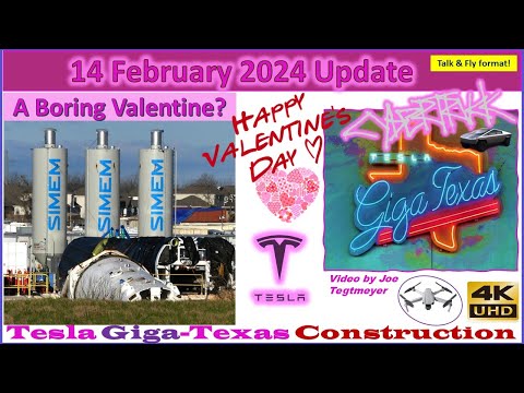 Boring TBM Intro, E Outbound Lot Repurposed & S Steel! 14 February 2024 Giga Texas Update (07:55AM)