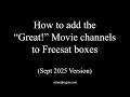 Add Free Movie Channels To Your Freesat TV Box All Free Great Movie And Christmas Movie Channel