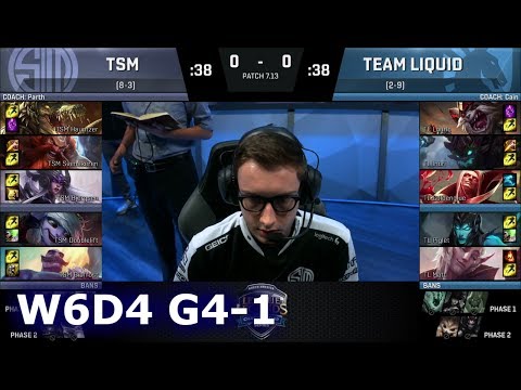 TSM vs Liquid | Game 1 S7 NA LCS Summer 2017 Week 6 Day 3 | TSM vs TL G1 W6D3
