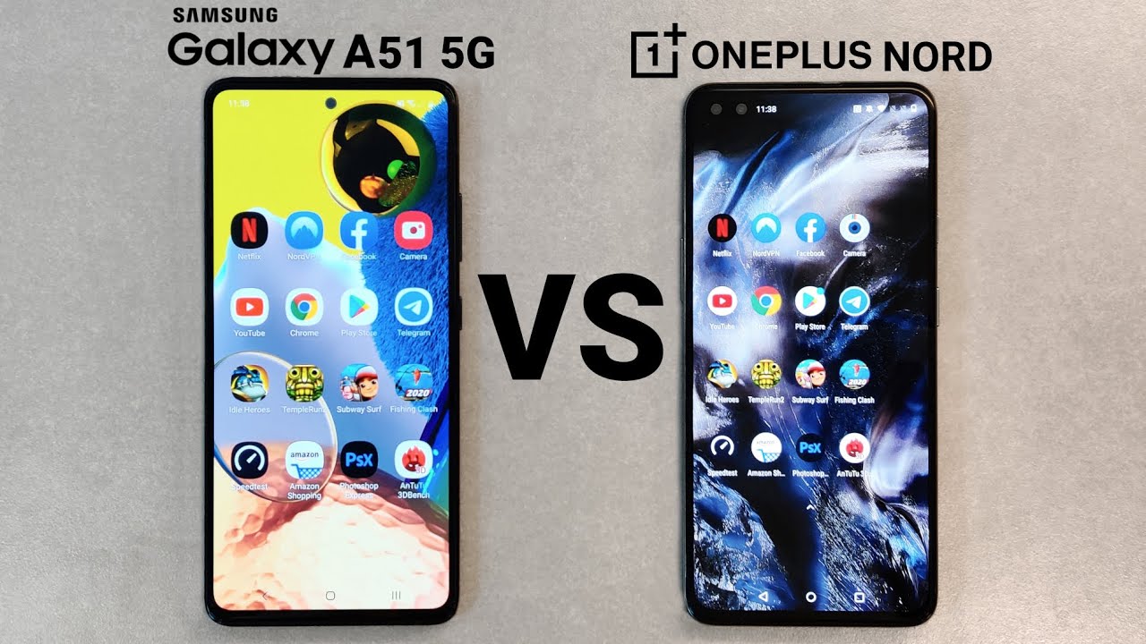 Samsung Galaxy A51 5G vs Oneplus Nord SPEED TEST - The Battle of Mid-Rangers