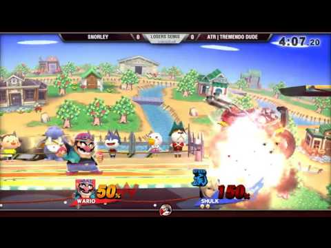 VS Arcadian 10/1/16 - Losers Semis - Snorley (Wario) vs Tremendo Dude (Shulk) - Smash 4