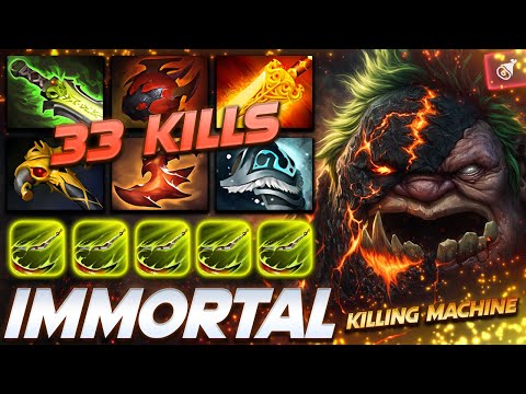 Pudge 33 Frags Immortal Killing Machine - Dota 2 Pro Gameplay [Watch & Learn]