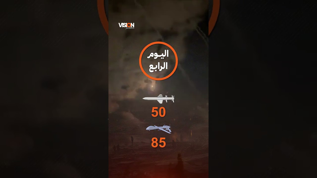 فيديو | بالأرقام .. كم صاروخ ومسيرة أطلقت إيران خلال 8 أيام