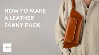 Leather Fanny Pack PDF Pattern DIY Tutorial