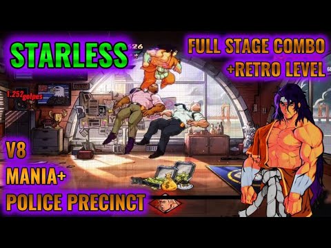 Streets of Rage 4/ V8/ Mania+/ Shiva/ Police Precinct Full Stage Combo + Retro Level!