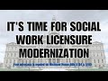 Michigan Social Work Licensure Modernization Act 2023