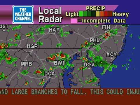 WS4000 simulator - Severe thunderstorm warning 8/3/2017