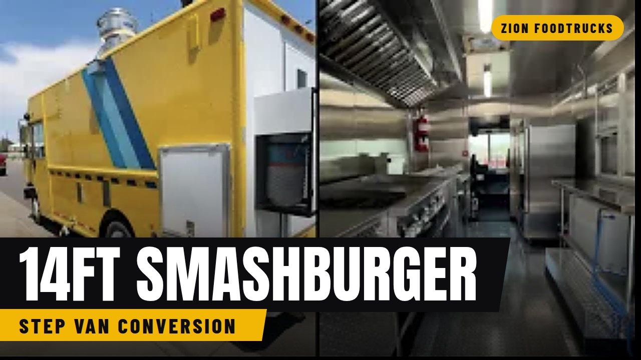 14ft smashburger food truck built by Zion Foodtrucks for Rapid City, South Dakota