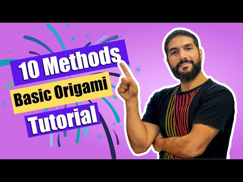 Origami Basics Lesson 1 Folding mountains and valleys