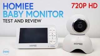 HOMIEE Baby Monitor REVIEW - 720p HD - 5" colour LCD display. Have a look!! (2019)
