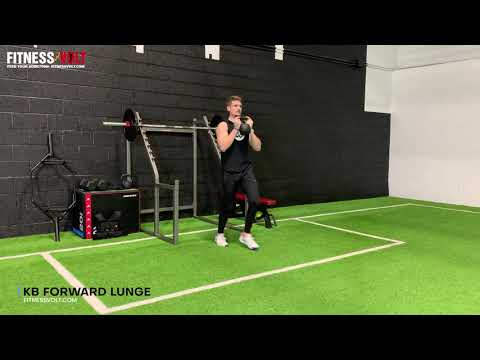 Kettlebell Goblet Forward Lunge