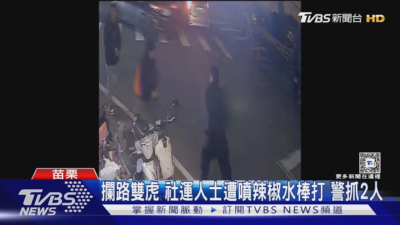 攔路雙虎 社運人士遭噴辣椒水棒打 警抓2人