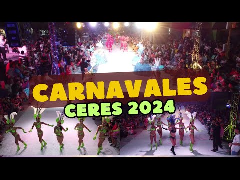 CARNAVALES en la ciudad de CERES 2024 Avenida Mayo Ceres Santa Fe Argentina