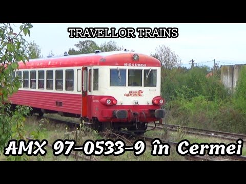 AMX 97-0533-9 & R16231 Arad - Cermei/R16236 Cermei - Arad în halta Cermei (Linia 318: Ineu - Cermei)