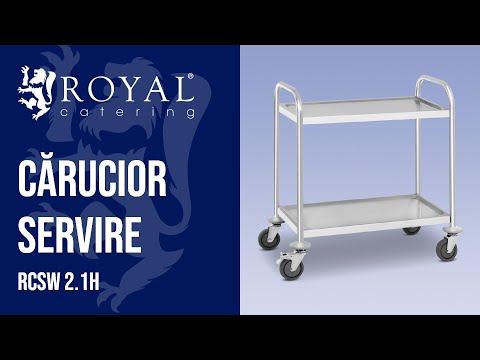 video - Cărucior Servire - 2 nivele - până la 150 kg