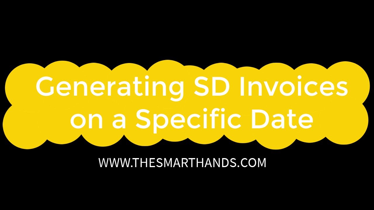 Generating SD Invoices on a specific date | SAP S4 HANA SD Training Videos