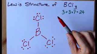 How to Draw the Lewis Structure of BCl3 (boron trichloride)