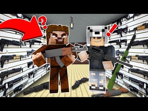 FAKİR SİLAH DÜKKANINDAN ALIŞVERİŞ YAPTI! 😱 - Minecraft