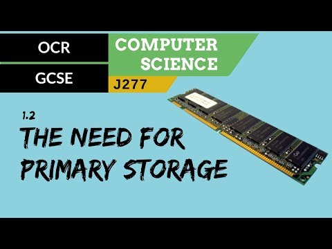 6. OCR GCSE (J277) 1.2 The need for primary storage