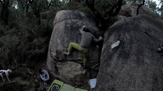 Video thumbnail of Iron Mantel, 6b+. La Jonquera