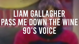 Liam Gallagher - Pass Me Down The Wine (Oasis AI Cover - 90s Voice)