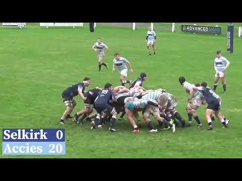 Selkirk v Edinburgh Accies 21.10.23