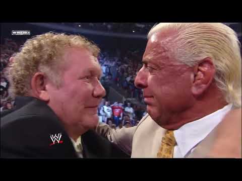 A touching moment between Ric Flair and Harley Race at The Nature Boy's send-off on RAW (3/31/08)