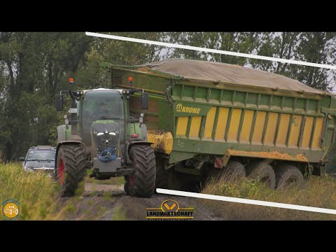 Ganz schön Schieflage hier! Schlammschlacht in der Maisernte! 1000ha Mais Häckseln LU Köpke 990 TT