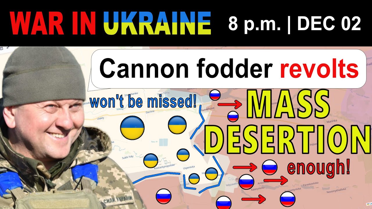 02 Dec: MUTINY! Thousands of Russians ABANDON POSITIONS IN KURAKHOVE. | War in Ukraine Explained