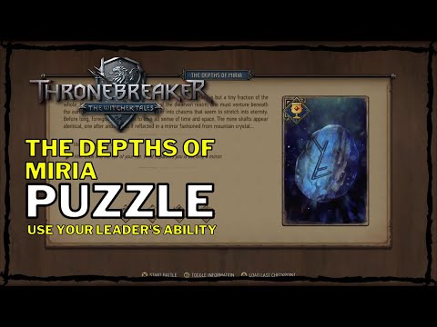 Thronebreaker: The Witcher Tales - The Depths of Miria Puzzle [Use your Leader's ability] (Mahakam)