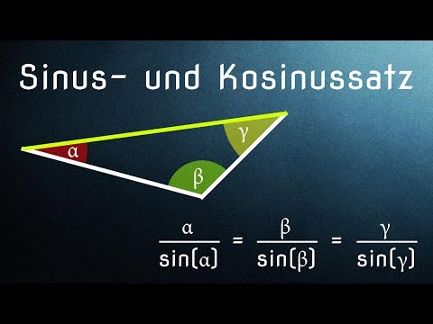 Kosinussatz Herleitung & Anwendung / Sinus und Kosinus (Allgemeines Dreieck)