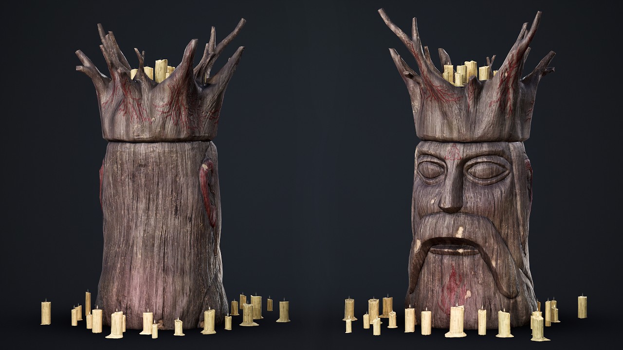 Wooden Totem 10 3D Model