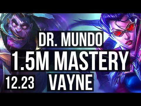 MUNDO vs VAYNE (TOP) | Rank 5 Mundo, 5/1/8, 1.5M mastery, 900+ games | EUW Grandmaster | 12.23