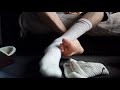 Relaxing In White Nike Socks Shoes And Socks Removal 23