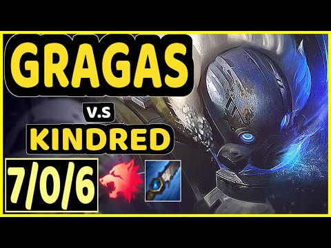 RAZORK (GRAGAS) vs KINDRED - 7/0/6 KDA JUNGLE CHALLENGER GAMEPLAY - EUW