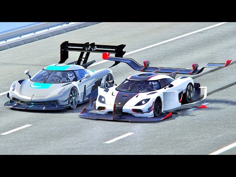Koenigsegg One GTR vs Koenigsegg Jesko GTR - Drag Race