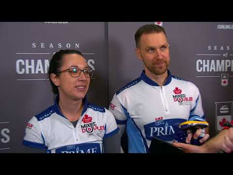 2018 Canad Inns Canadian Mixed Doubles Trials - Media Scrum - Draw 13