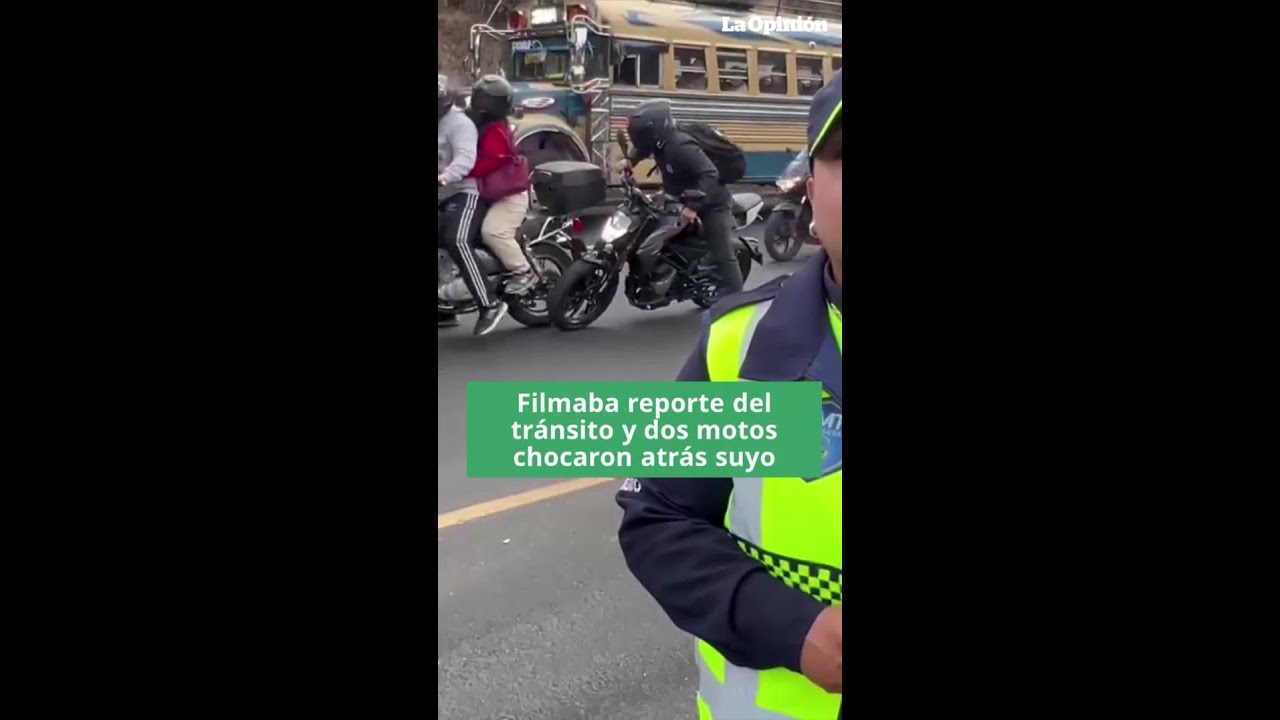 Reportaba el tránsito y un accidente ocurrió a sus espaldas / La Opinión