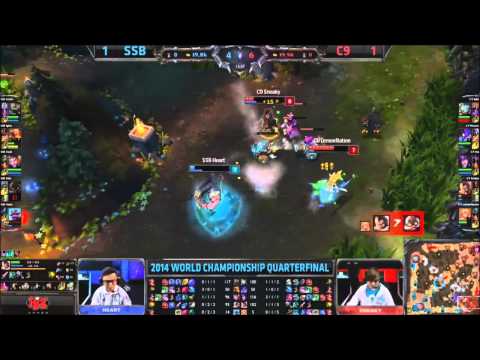 C9 vs SSB Close botlane fight (Game 3)