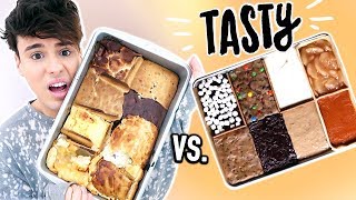 i made tasty’s 8 DESSERTS IN 1 PAN !!!