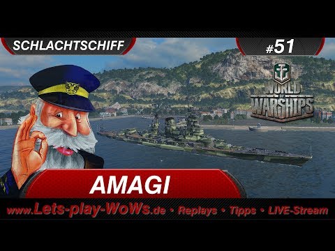 World of Warships Replay #51 : Amagi [ 3 Kills | 120K ] deutsch | german