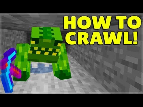 ECKOSOLDIER - HOW TO CRAWL IN MINECRAFT WITH JUST ONE ITEM!