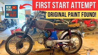 First Start Attempt on This Tragic Honda CL90