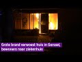 Grote brand verwoest huis in Gorssel, bewoners naar ziekenhuis
