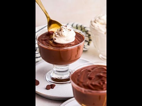 5 Ingredient Homemade Chocolate Pudding #pudding #dessert #cooking