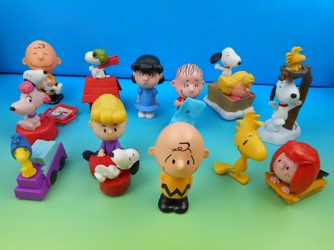 2015 THE PEANUTS MOVIE SET OF 12 McDONALD'S HAPPY MEAL COLLECTION VIDEO REVIEW